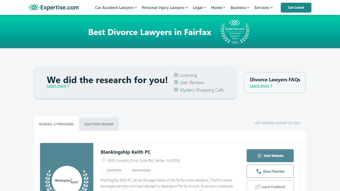 27 Best Fairfax Divorce Lawyers | Expertise.com