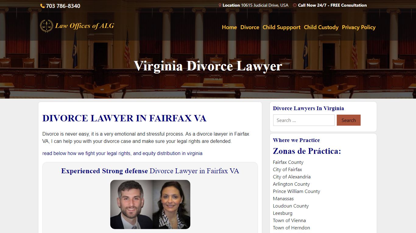 Divorce Lawyer in Fairfax VA | Virginia Family Lawyer (20-91)